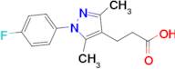 3-(1-(4-Fluorophenyl)-3,5-dimethyl-1h-pyrazol-4-yl)propanoic acid