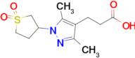 3-(1-(1,1-Dioxidotetrahydrothiophen-3-yl)-3,5-dimethyl-1h-pyrazol-4-yl)propanoic acid