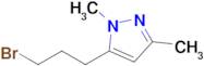 5-(3-Bromopropyl)-1,3-dimethyl-1h-pyrazole