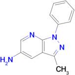3-Methyl-1-phenyl-1h-pyrazolo[3,4-b]pyridin-5-amine