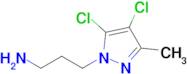 3-(4,5-Dichloro-3-methyl-1h-pyrazol-1-yl)propan-1-amine