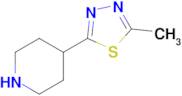 2-Methyl-5-(piperidin-4-yl)-1,3,4-thiadiazole