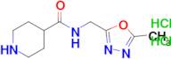 n-((5-Methyl-1,3,4-oxadiazol-2-yl)methyl)piperidine-4-carboxamide dihydrochloride