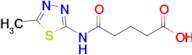 5-((5-Methyl-1,3,4-thiadiazol-2-yl)amino)-5-oxopentanoic acid