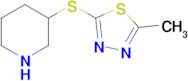 2-Methyl-5-(piperidin-3-ylthio)-1,3,4-thiadiazole