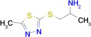 1-((5-Methyl-1,3,4-thiadiazol-2-yl)thio)propan-2-amine