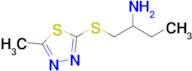 1-((5-Methyl-1,3,4-thiadiazol-2-yl)thio)butan-2-amine