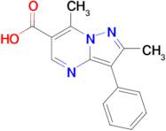 2,7-Dimethyl-3-phenylpyrazolo[1,5-a]pyrimidine-6-carboxylic acid