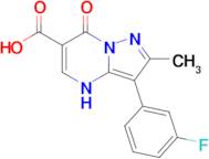 3-(3-Fluorophenyl)-2-methyl-7-oxo-4,7-dihydropyrazolo[1,5-a]pyrimidine-6-carboxylic acid