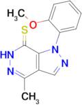 1-(2-Methoxyphenyl)-4-methyl-1,6-dihydro-7h-pyrazolo[3,4-d]pyridazine-7-thione