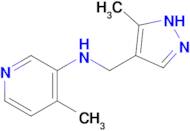 4-methyl-N-[(5-methyl-1H-pyrazol-4-yl)methyl]pyridin-3-amine