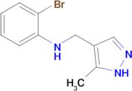 2-bromo-N-[(5-methyl-1H-pyrazol-4-yl)methyl]aniline