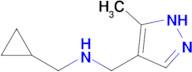 (cyclopropylmethyl)[(5-methyl-1H-pyrazol-4-yl)methyl]amine