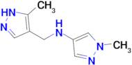 1-methyl-N-[(5-methyl-1H-pyrazol-4-yl)methyl]-1H-pyrazol-4-amine