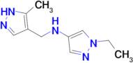 1-ethyl-N-[(5-methyl-1H-pyrazol-4-yl)methyl]-1H-pyrazol-4-amine