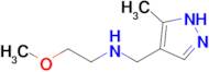 (2-methoxyethyl)[(5-methyl-1H-pyrazol-4-yl)methyl]amine