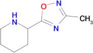 3-Methyl-5-(piperidin-2-yl)-1,2,4-oxadiazole