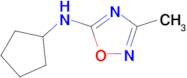 n-Cyclopentyl-3-methyl-1,2,4-oxadiazol-5-amine