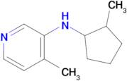 4-Methyl-N-(2-methylcyclopentyl)pyridin-3-amine