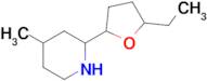 2-(5-Ethyltetrahydrofuran-2-yl)-4-methylpiperidine