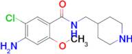 4-Amino-5-chloro-2-methoxy-N-(piperidin-4-ylmethyl)benzamide