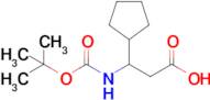 3-((tert-Butoxycarbonyl)amino)-3-cyclopentylpropanoic acid