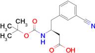 (S)-3-((tert-Butoxycarbonyl)amino)-4-(3-cyanophenyl)butanoic acid