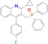 2-Cyclopropyl-3-[(diphenylphosphinyl)methyl]-4-(4-fluorophenyl)quinolin