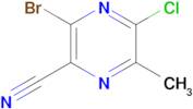 3-Bromo-5-chloro-6-methylpyrazine-2-carbonitrile
