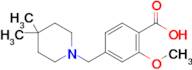 4-((4,4-Dimethylpiperidin-1-yl)methyl)-2-methoxybenzoic acid