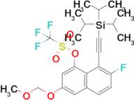 7-Fluoro-3-(methoxymethoxy)-8-((triisopropylsilyl)ethynyl)naphthalen-1-yl trifluoromethanesulfonate