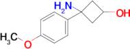 3-Amino-3-(4-methoxyphenyl)cyclobutan-1-ol