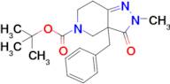 tert-Butyl 3a-benzyl-2-methyl-3-oxo-3a,4,6,7-tetrahydro-2H-pyrazolo[4,3-c]pyridine-5(3H)-carboxyla…