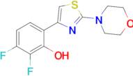 2,3-Difluoro-6-(2-morpholinothiazol-4-yl)phenol