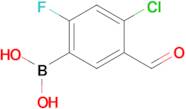 (4-Chloro-2-fluoro-5-formylphenyl)boronic acid