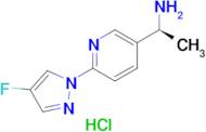 (S)-1-(6-(4-Fluoro-1H-pyrazol-1-yl)pyridin-3-yl)ethan-1-amine hydrochloride