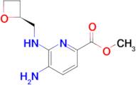 Methyl (S)-5-amino-6-((oxetan-2-ylmethyl)amino)picolinate