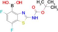 (2-((tert-Butoxycarbonyl)amino)-5,7-difluorobenzo[d]thiazol-4-yl)boronic acid