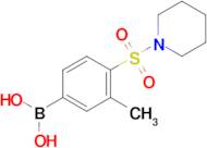 (3-Methyl-4-(piperidin-1-ylsulfonyl)phenyl)boronic acid