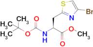 Methyl (S)-3-(4-bromothiazol-2-yl)-2-((tert-butoxycarbonyl)amino)propanoate