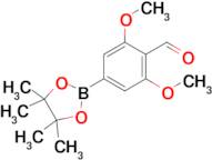 2,6-Dimethoxy-4-(4,4,5,5-tetramethyl-1,3,2-dioxaborolan-2-yl)benzaldehyde