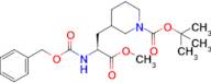 tert-Butyl 3-((S)-2-(((benzyloxy)carbonyl)amino)-3-methoxy-3-oxopropyl)piperidine-1-carboxylate