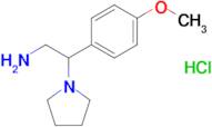 2-(4-Methoxyphenyl)-2-(pyrrolidin-1-yl)ethan-1-aminehydrochloride