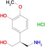 (S)-5-(1-Amino-3-hydroxypropan-2-yl)-2-methoxyphenolhydrochloride