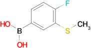 (4-Fluoro-3-(methylthio)phenyl)boronic acid