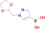 (1-((1,3-Dioxolan-2-yl)methyl)-1H-pyrazol-4-yl)boronic acid