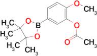 2-Methoxy-5-(4,4,5,5-tetramethyl-1,3,2-dioxaborolan-2-yl)phenyl acetate