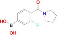 (3-Fluoro-4-(pyrrolidine-1-carbonyl)phenyl)boronic acid