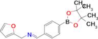 (E)-n-(Furan-2-ylmethyl)-1-(4-(4,4,5,5-tetramethyl-1,3,2-dioxaborolan-2-yl)phenyl)methanimine