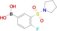 (4-Fluoro-3-(pyrrolidin-1-ylsulfonyl)phenyl)boronic acid